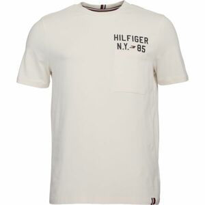 Tommy Hilfiger GRAPHIC S/S TEE Pánské tričko, bílá, veľkosť XL