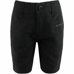 ALPINE PRO FEBRO Dětské kalhoty, černá, velikost 116-122