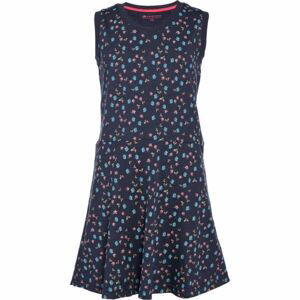 ALPINE PRO GOFFO Dívčí šaty, tmavě modrá, velikost 140-146
