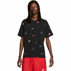 Nike NSW TEE M90 12MO LBR AOP Pánské tričko, černá, velikost S