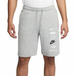 Nike CLUB+ FT SHORT MLOGO Pánské šortky, šedá, velikost XL