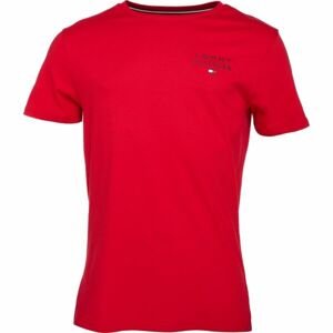 Tommy Hilfiger TH ORIGINAL-CN SS TEE LOGO Pánské tričko, červená, veľkosť XL