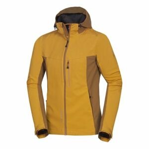 Northfinder BRENSSON Pánská softshellová bunda, žlutá, velikost M