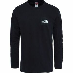 The North Face M L/S FINE TEE Pánské triko, černá, velikost S