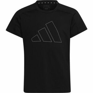 adidas TR-ES BL T Dívčí tričko, černá, velikost 128