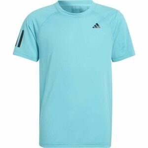 adidas CLUB TEE Dívčí tenisové tričko, tyrkysová, velikost 140