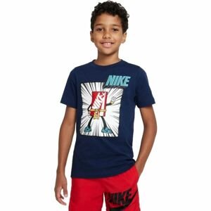 Nike SPORTSWEAR Chlapecké tričko, tmavě modrá, veľkosť L