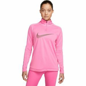 Nike NK DF SWOOSH HBR HZ Dámská mikina, růžová, velikost XS