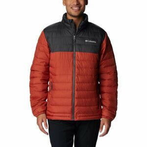 Columbia POWDER LITE JACKET Pánská zimní bunda, červená, veľkosť M