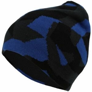 Lewro MAGA Chlapecká oboustranná pletená čepice, modrá, velikost 4-7