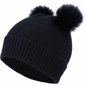 Lewro ROCA Dívčí pletená čepice, černá, velikost 4-7