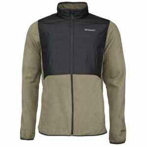 Columbia BASIN BUTTE FLEECE FULL ZIP Pánská hybridní bunda, khaki, veľkosť L