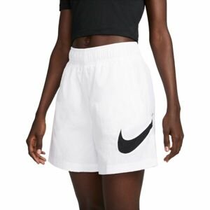 Nike NSW ESSNTL WVN HR SHORT HBR Dámské šortky, bílá, velikost M