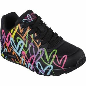 Skechers UNO - HIGHLIGHT LOVE Dámská volnočasová obuv, černá, velikost 38