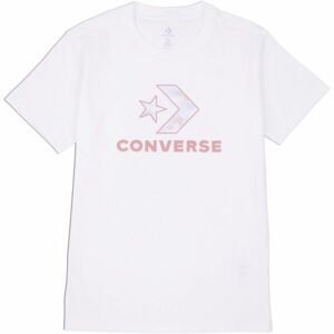 Converse SEASONAL STAR CHEVRON SS TEE Dámské tričko, bílá, velikost S