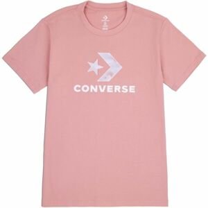 Converse SEASONAL STAR CHEVRON SS TEE Dámské tričko, růžová, velikost M