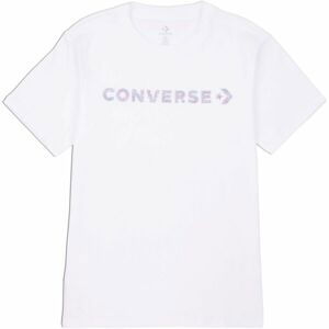 Converse WORDMARK SS TEE Dámské tričko, bílá, velikost S