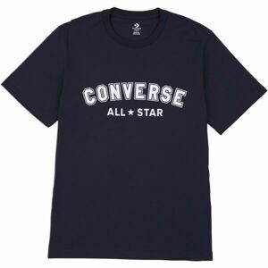 Converse CLASSIC FIT ALL STAR SINGLE SCREEN PRINT TEE Unisexové tričko, černá, veľkosť S