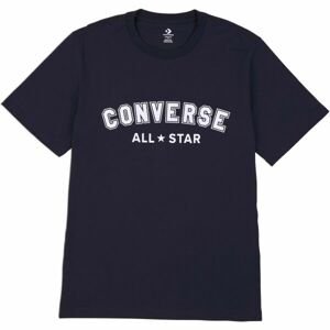 Converse CLASSIC FIT ALL STAR SINGLE SCREEN PRINT TEE Unisexové tričko, černá, veľkosť XL