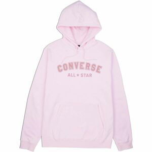 Converse CLASSIC FIT ALL STAR SINGLE SCREEN PRINT HOODIE BB Unisexová mikina, růžová, velikost M