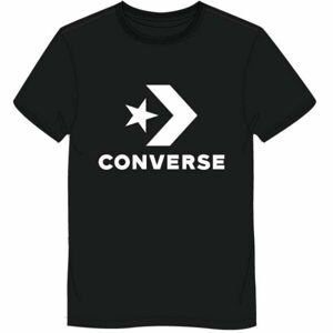 Converse STANDARD FIT CENTER FRONT LARGE LOGO STAR CHEV SS TEE Unisexové tričko, černá, veľkosť XXL
