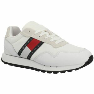 Tommy Hilfiger RETRO LEATHER TJM RUNNER Pánská volnočasová obuv, bílá, velikost 46