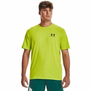 Under Armour SPORTSTYLE LC SS Pánské triko, zelená, veľkosť L