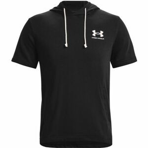 Under Armour RIVAL TERRY LC SS HD Pánská fitness mikina, černá, velikost S