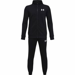 Under Armour KNIT TRACK SUIT Chlapecká sportovní souprava, černá, veľkosť XS