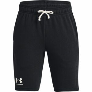 Under Armour UA RIVAL TERRY SHORT Chlapecké kraťasy, černá, velikost yxs