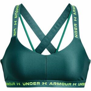 Under Armour CROSSBACK LOW Dámská podprsenka, tmavě zelená, velikost M