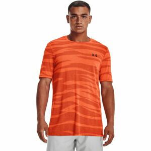 Under Armour SEAMLESS WAVE SS Pánské triko, oranžová, velikost S