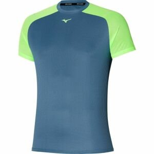 Mizuno DRYAEROFLOW TEE Pánské běžecké tričko, tmavě modrá, velikost M