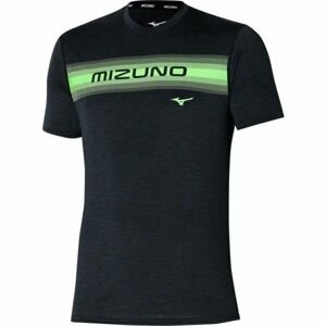 Mizuno CORE MIZUNO TEE Pánské běžecké tričko, černá, velikost L