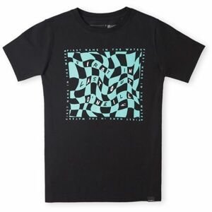 O'Neill CHECKER T-SHIRT Chlapecké tričko, černá, velikost 152