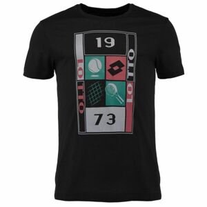 Lotto TEE SUPRA VII Pánské tričko, černá, velikost XXL