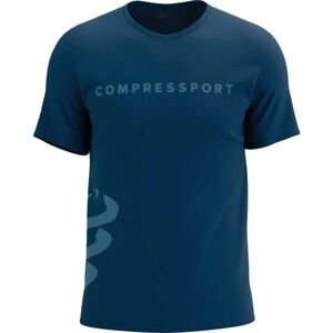 Compressport LOGO SS TSHIRT Pánské tréninkové triko, modrá, velikost S