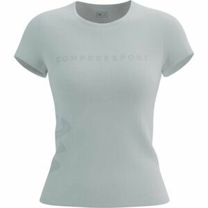 Compressport LOGO SS TSHIRT W Dámské tréninkové triko, bílá, velikost XS