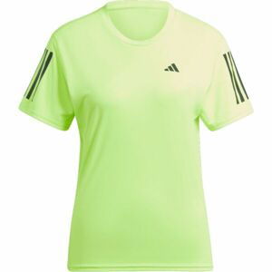 adidas OWN THE RUN TEE Dámské běžecké tričko, reflexní neon, velikost M