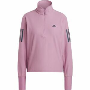 adidas OTR 1/2 ZIP W Dámská běžecká mikina, fialová, velikost S