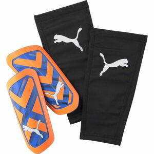 Puma ULTRA FLEX SLEEVE Fotbalové chrániče, oranžová, velikost