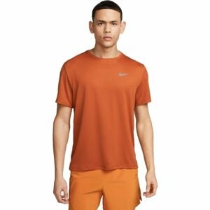 Nike NK DF UV MILER SS Pánské tréninkové tričko, oranžová, velikost XXL