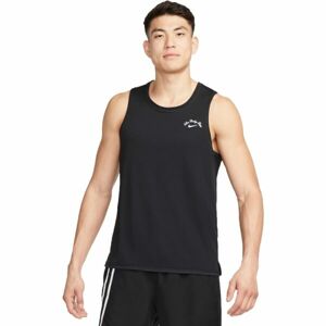 Nike DF MILER TANK DYE Pánské tílko, černá, velikost S