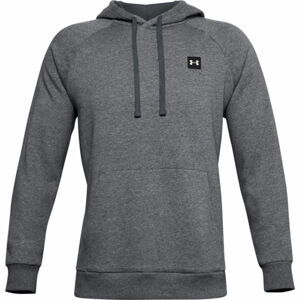 Under Armour UA RIVAL FLEECE HOODIE Pánská mikina, tmavě šedá, velikost XXL