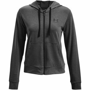 Under Armour RIVAL TERRY FZ HOODIE Dámská mikina, šedá, velikost L