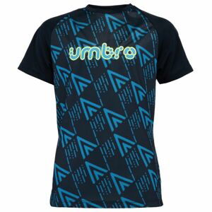 Umbro CYPHER GRAPHIC - JNR Chlapecké sportovní triko, černá, velikost M