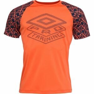 Umbro PRO TRAINING ACTIVE GRAPHIC Pánské sportovní triko, oranžová, velikost M