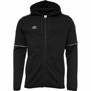 Umbro TECH FZ HOODIE Pánská sportovní mikina, černá, veľkosť M