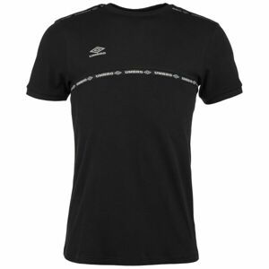 Umbro TAPED TECH TEE Pánské triko, černá, velikost L