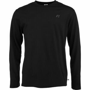 Russell Athletic LONG SLEEVE TEE SHIRT M Pánské tričko, černá, velikost M